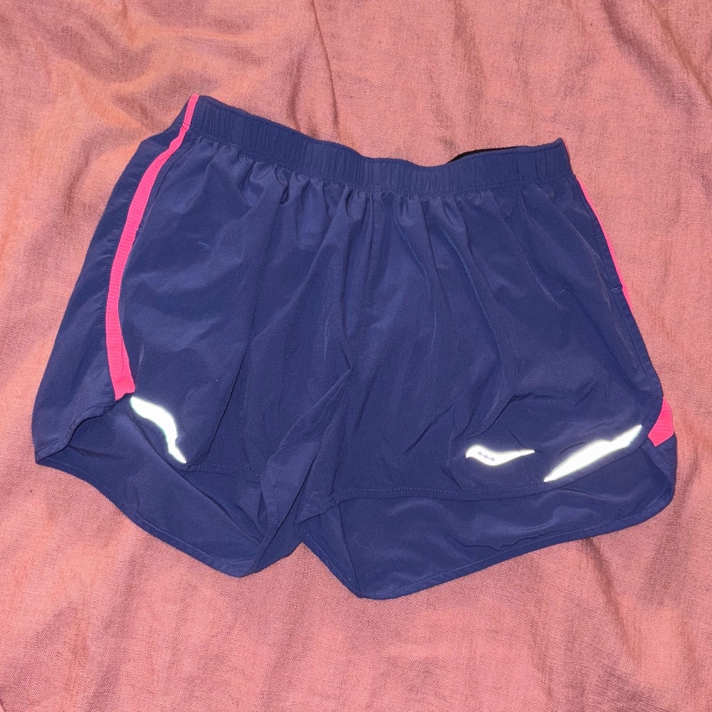 Saucony purple running shorts